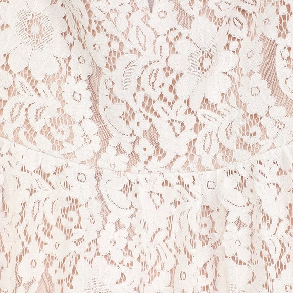 NWOT Lulus Absolutely Stunning White Lace Off-the-Shoulder Midi Dress Small - Picture 4 of 10